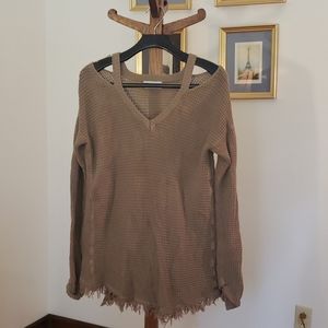 Boho style sweater